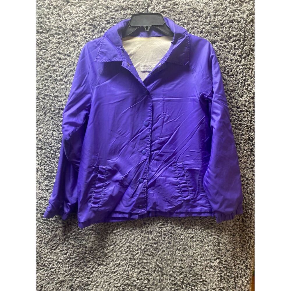 Current Seen Vintage Purple Nylon Windbreaker Jacket Unisex Size S